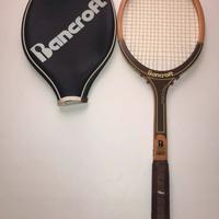 Racchetta Da Tennis In Legno Vintage BANCROFT