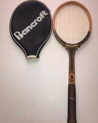 Racchetta Da Tennis In Legno Vintage BANCROFT