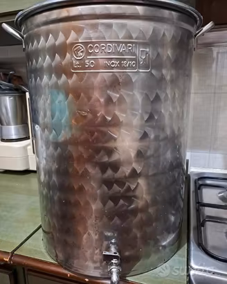 Contenitore olio acciaio inox 18/10 da 50 litri 