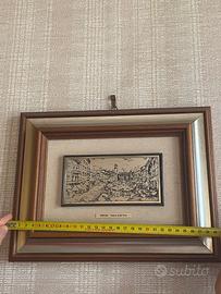 Quadro Lastra Argento Verona Piazza delle Erbe