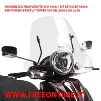 Parabrezza givi + kit piaggio beverly tourer 400