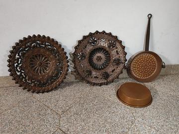 Piatti decorativi in rame