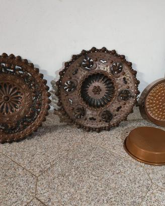 Piatti decorativi in rame