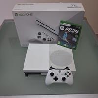 xbox one S + FC 24+scatola+ JOYSTICK ORIGINALE 