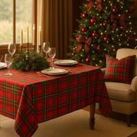 Tessuto Tartan Scozzese Natalizio