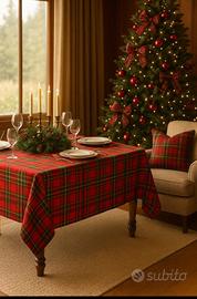 Tessuto Tartan Scozzese Natalizio