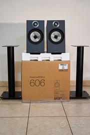 Bowers & Wilkins B&W 606 S1 Nero + Stand Originali