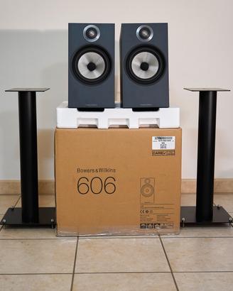 Bowers & Wilkins B&W 606 S1 Nero + Stand Originali