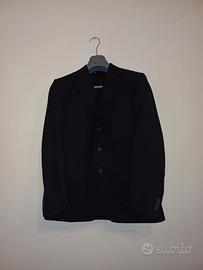 Completo uomo blu gessato due pezzi