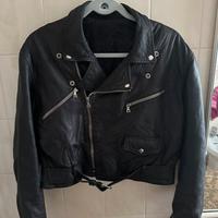 Chiodo vera pelle vintage anni 80