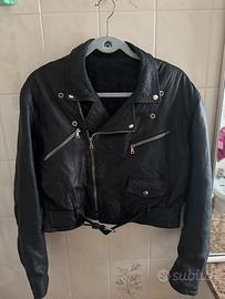 Chiodo vera pelle vintage anni 80