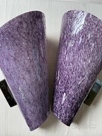 Applique in vetro di Murano viola, Mila Schon