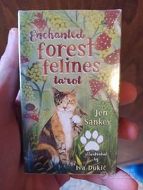 Enchanted Forest Felines Tarot Deck Carte Gatti
