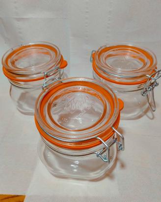 3 Barattoli ermetici Fido Bormioli Rocco 10x10x10