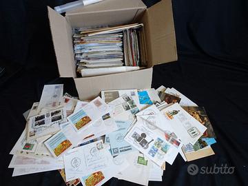 STORIA POSTALE ITALIANA IN SCATOLONE 6 KG DI BUSTE