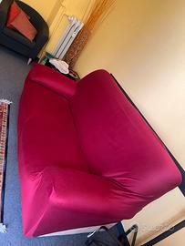 Copridivano rosso porpora taglia M