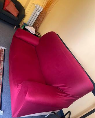 Copridivano rosso porpora taglia M