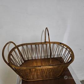 culla anni 50 in bambù portatile