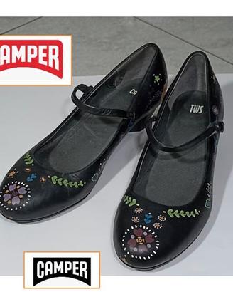 Scarpe Mary Jane Ballerine Camper Twins n 37 Pelle