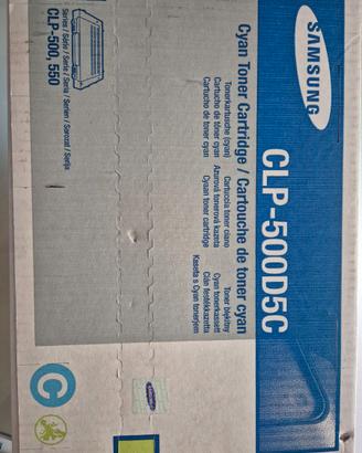 Toner Originale Samsung CLP- 500D5C.  Colore Ciano