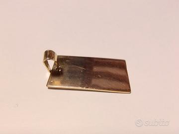 PENDENTE RETTANGOLARE in Argento Sterling