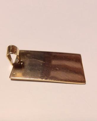 PENDENTE RETTANGOLARE in Argento Sterling