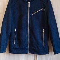 Giubbotto scamosciato Zara Uomo taglia S blu