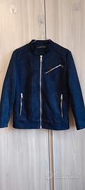 Giubbotto scamosciato Zara Uomo taglia S blu