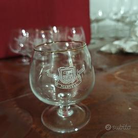5 bicchieri da cognac martell