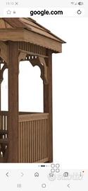 Gazebo da giardino in legno