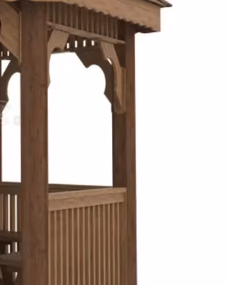 Gazebo da giardino in legno