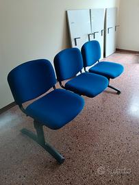 Panca ufficio su trave attesa clienti