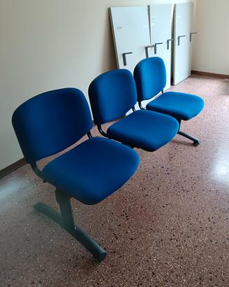 Panca ufficio su trave attesa clienti