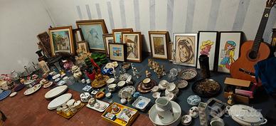 Tutto l'insieme di oggetti anni 70 80 in blocco