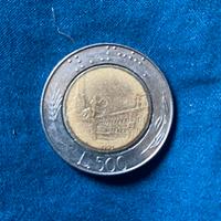 500 Lire Piazza Quirinale 1991