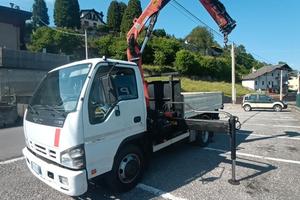 Isuzu nqr 75/190 con gru e ribaltabile