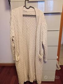 Giacca lunga De Wan originale lana e viscosa 