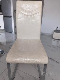 sedie moderne in ecopelle