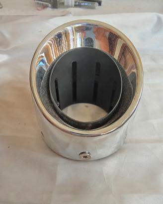 terminale di scarico 113mm acciaio specchio