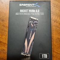 SSD M2 Sabrent 1TB Rocket NVMe PCIe 4.0