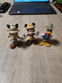 Set 3 personaggi Disney Mickey Minnie Paperino 