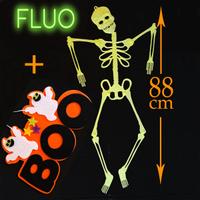 🎃Decorazioni Halloween Scheletro Fluo Insegna Boo