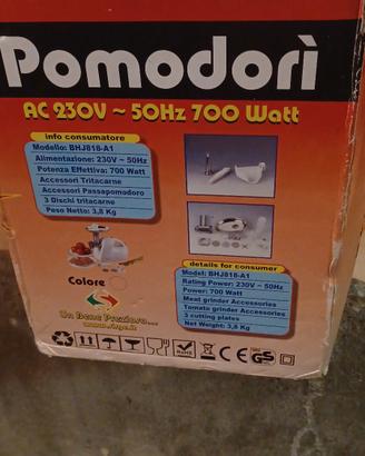 passapomodoro e tritacarne