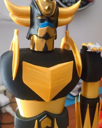 Goldrake Jumbo 30 Cm style Custom Gold 3D