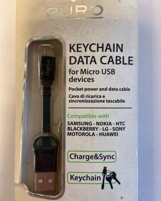 Cavo di ricarica portachiavi attacco micro-USB