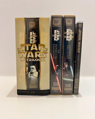 Vhs+dvd STAR WARS (trilogia originale+prequel)