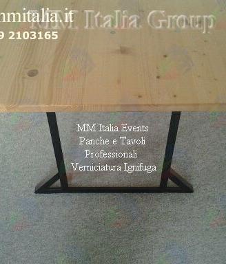 50 Set Tavoli e Panche per Eventi 220 x 80  cm.