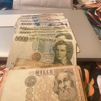diecimila lire volta , 5000 e 1000lire in lotto