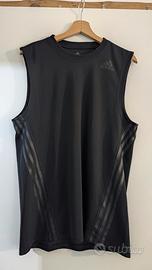 Canotta nera Adidas taglia L