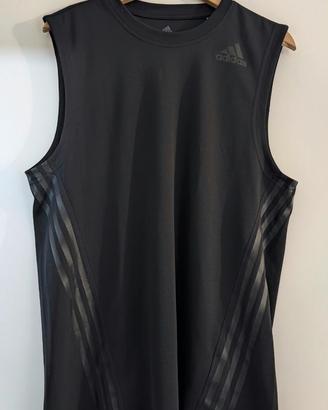 Canotta nera Adidas taglia L